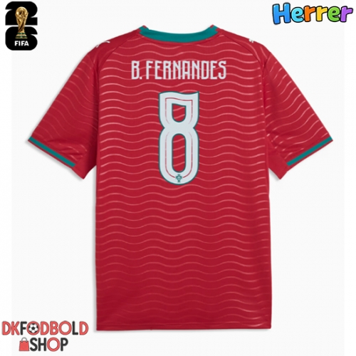 Portugal Bruno Fernandes #8 Hjemmebanetrøje VM 2026 Kort ærmer